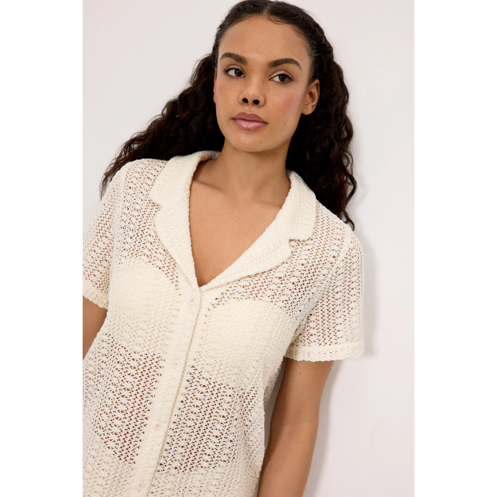 T-shirt a maniche corte Beige