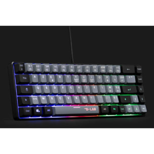 Clavier gamer THE G-LAB KEYZ HYDRO FR GRIS/NOIR