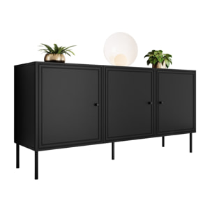 Lavaggi - buffet bas - 3 portes - 150 cm - Noir