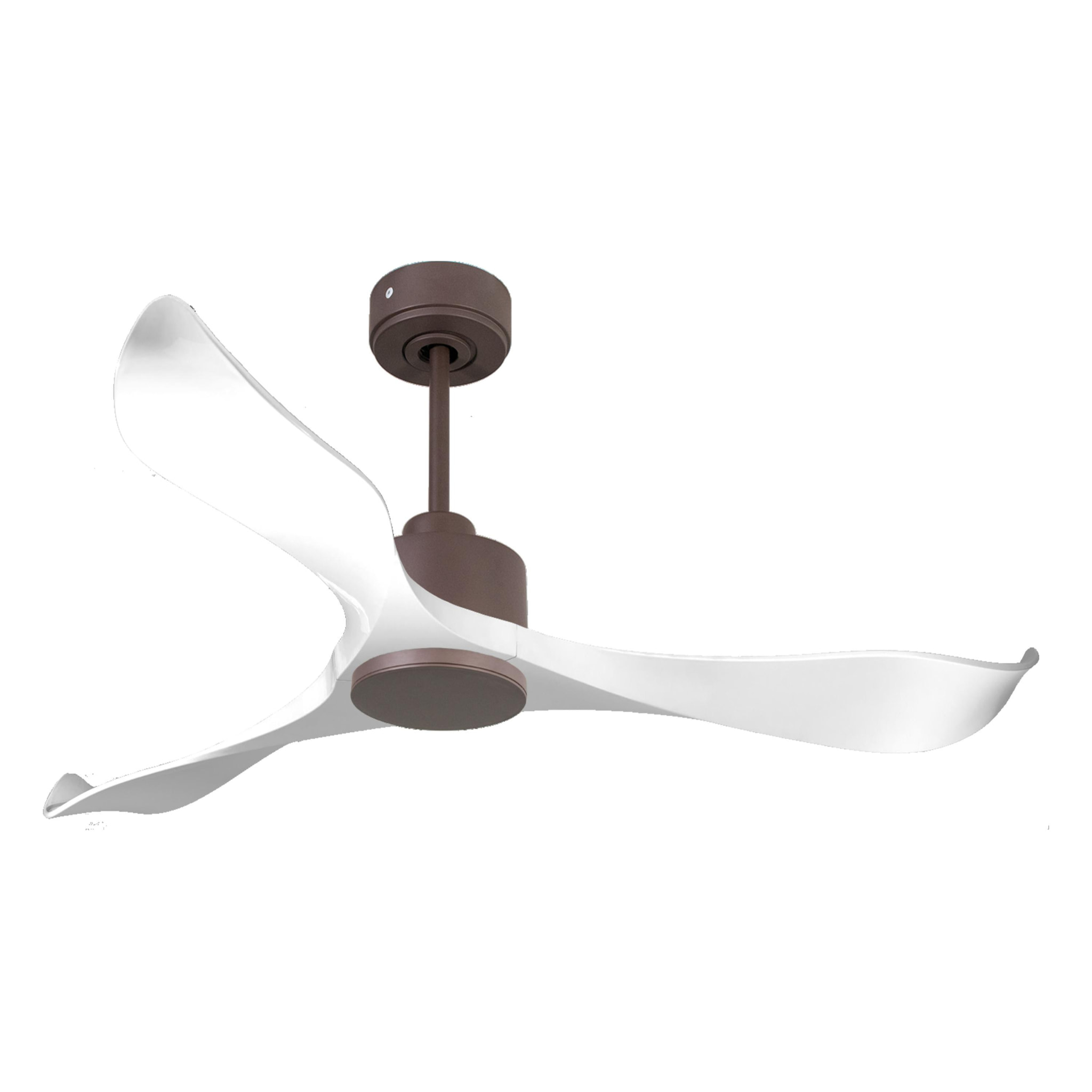 Ventilateur de plafond Réversible  Thermostat Wifi Moteur à courant continu Toits en pente Télécommande Adaptateur 2/3 Lames Hypersilence Mémoire