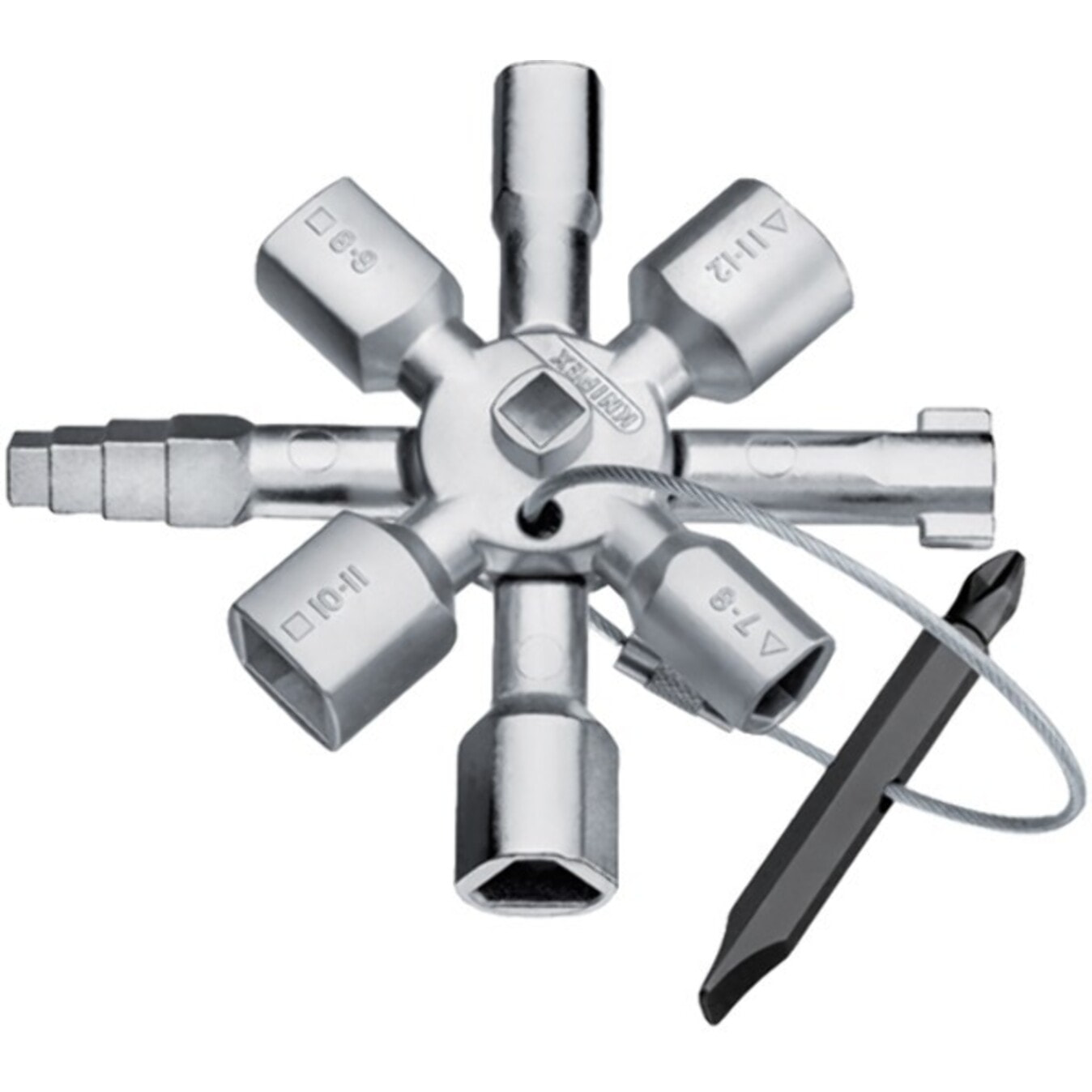 Clé multi-usage TWINKEY - KNIPEX - 10 empreintes - 001101