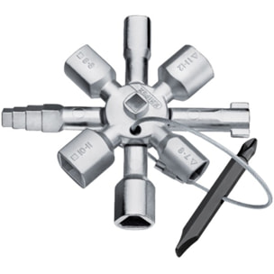 Clé multi-usage TWINKEY - KNIPEX - 10 empreintes - 001101
