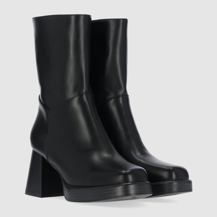 Botines - Negro - Tacón: 9 cm