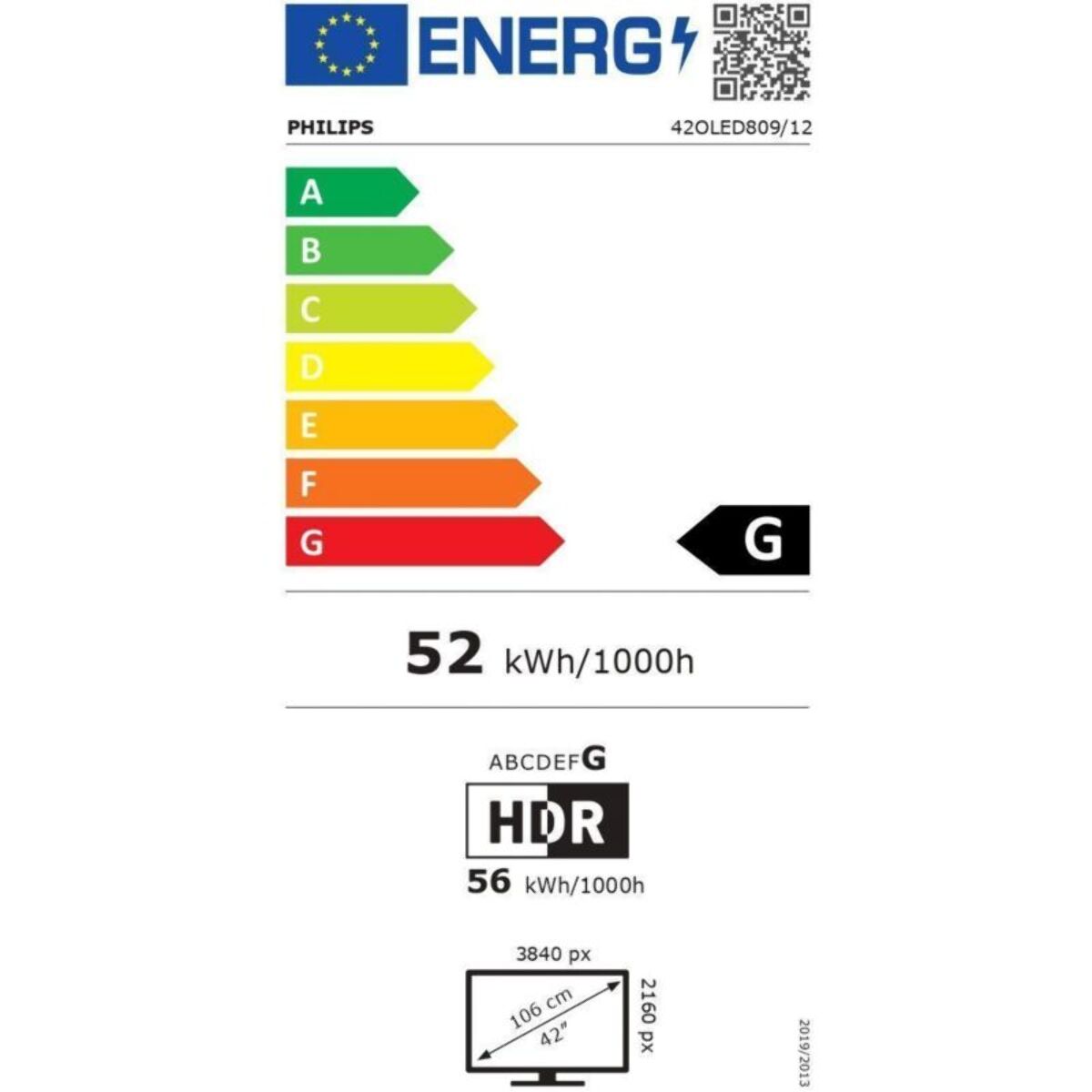 TV OLED PHILIPS 42OLED809 Ambilight 2024