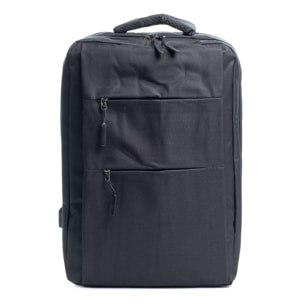 Mochila cabina multi compartimento, porta Laptop 17". Adaptable a Trolley. Toma USB externa oculta.