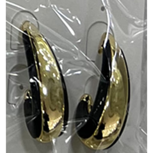 Pendientes Nurba acabado oro amarillo 18k