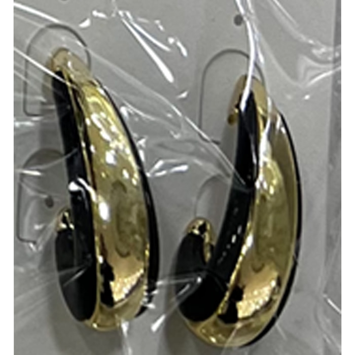 Pendientes Nurba acabado oro amarillo 18k