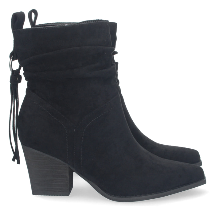 Botin de Tacon con Flecos y Cremallera