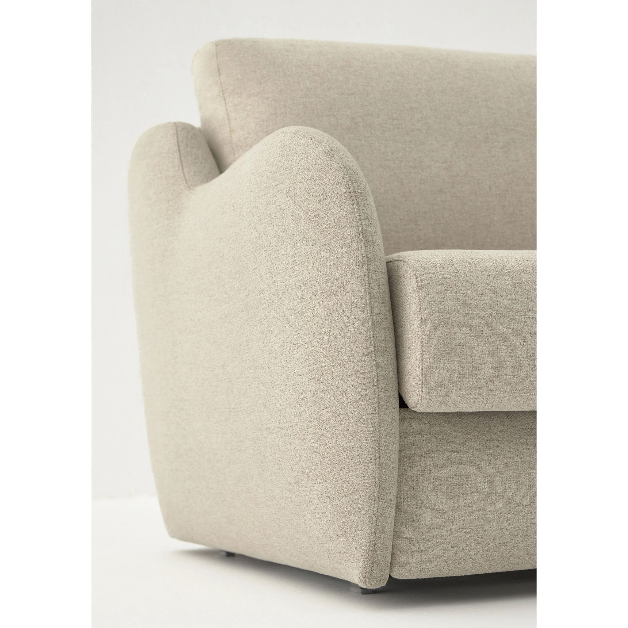 Sofá Cama Basic - Apertura Estilo Italiano - Colchón Matrimonio 140x195 - Tejido Anti-Manchas - 2 Cojines Función Almohada incluídos - 5 Años de Garantía