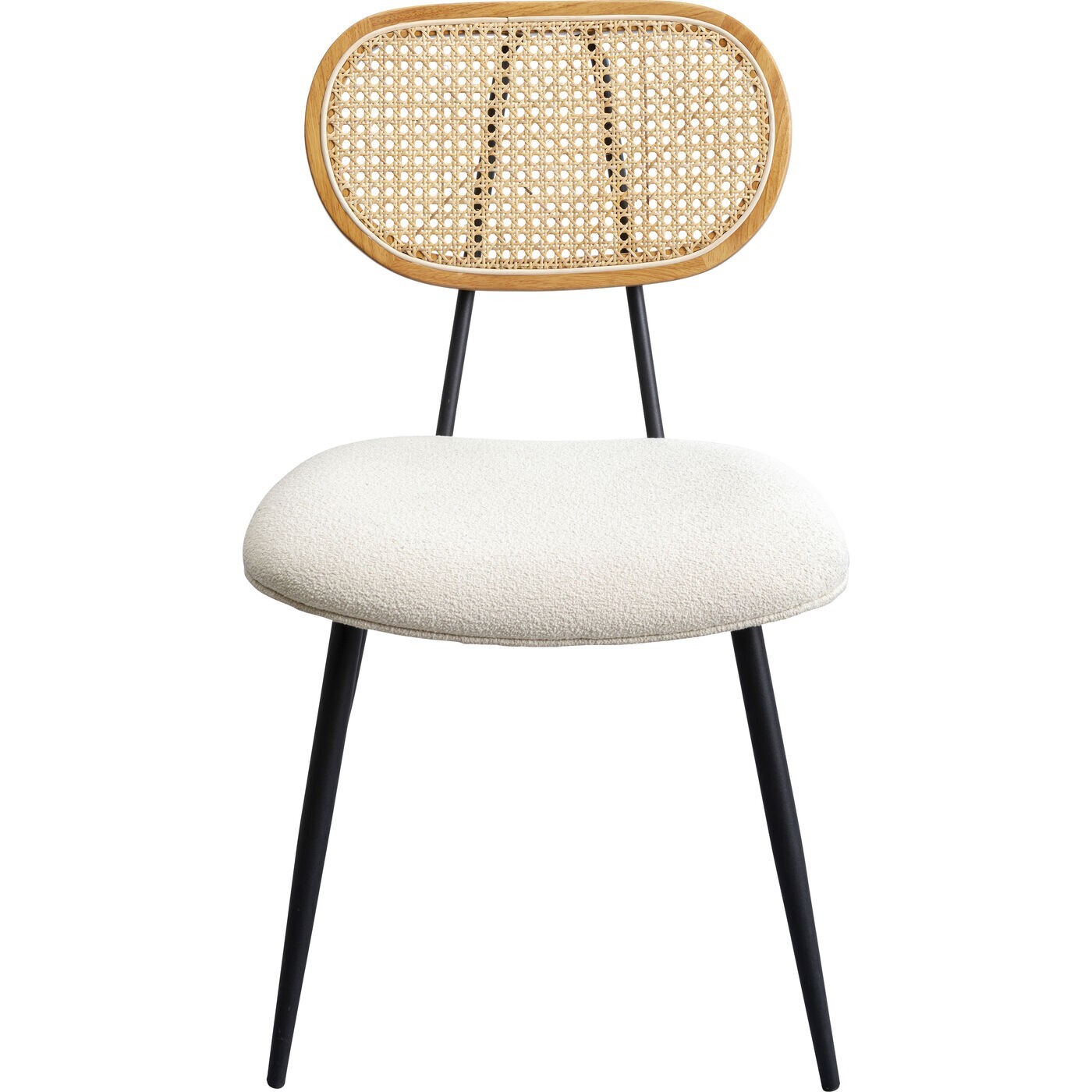 Ensemble table et 2 chaises blanches Bistrot Rosali Kare Design