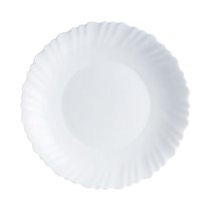 Assiette creuse blanche 23 cm Feston - Luminarc