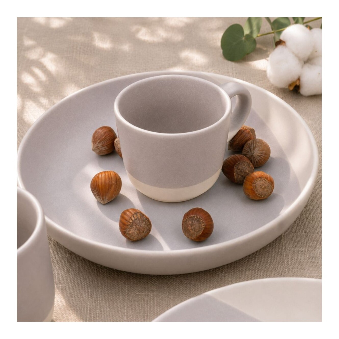 Lot de 6 assiettes creuses, TERRE DE SIENNE