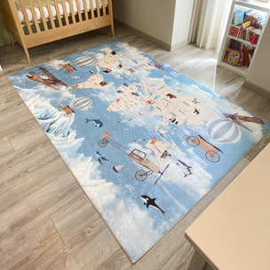 HAPPY - Tapis enfant carte du monde