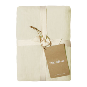 Set de 2 taies d'oreiller unies en lin, PASSION LIN