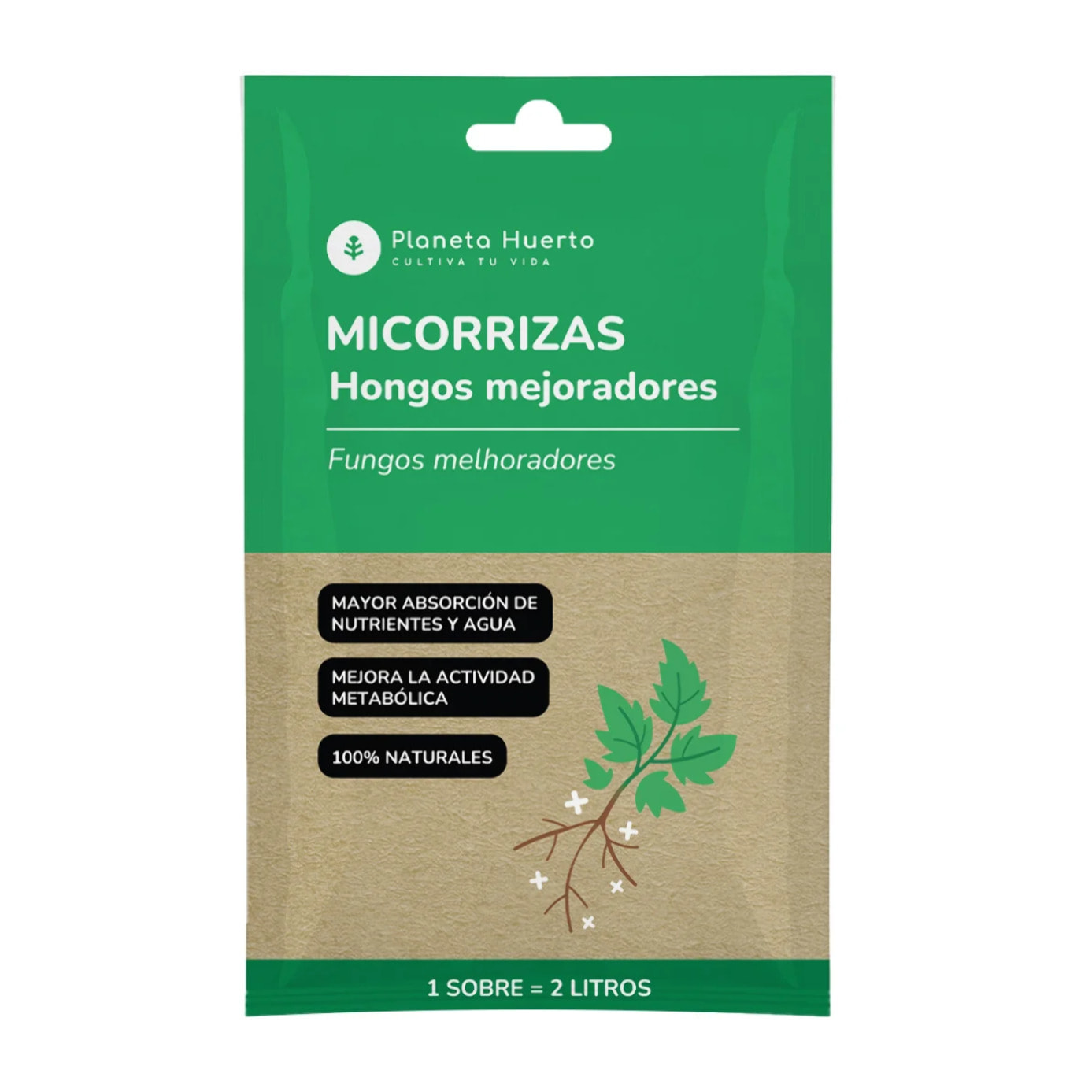 Pack Micorrizas Planeta Huerto 5 uds para 10L