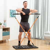 Sistema di Allenamento Integrale Portatile Gympak Max - Nero e Arancione - 57x48x120 cm
