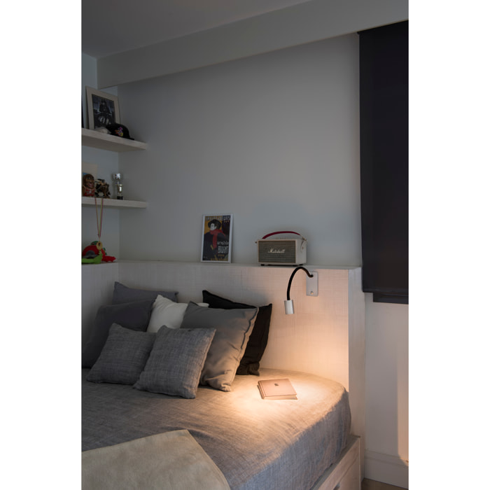LESER Lampe applique lecteur nickel satiné
