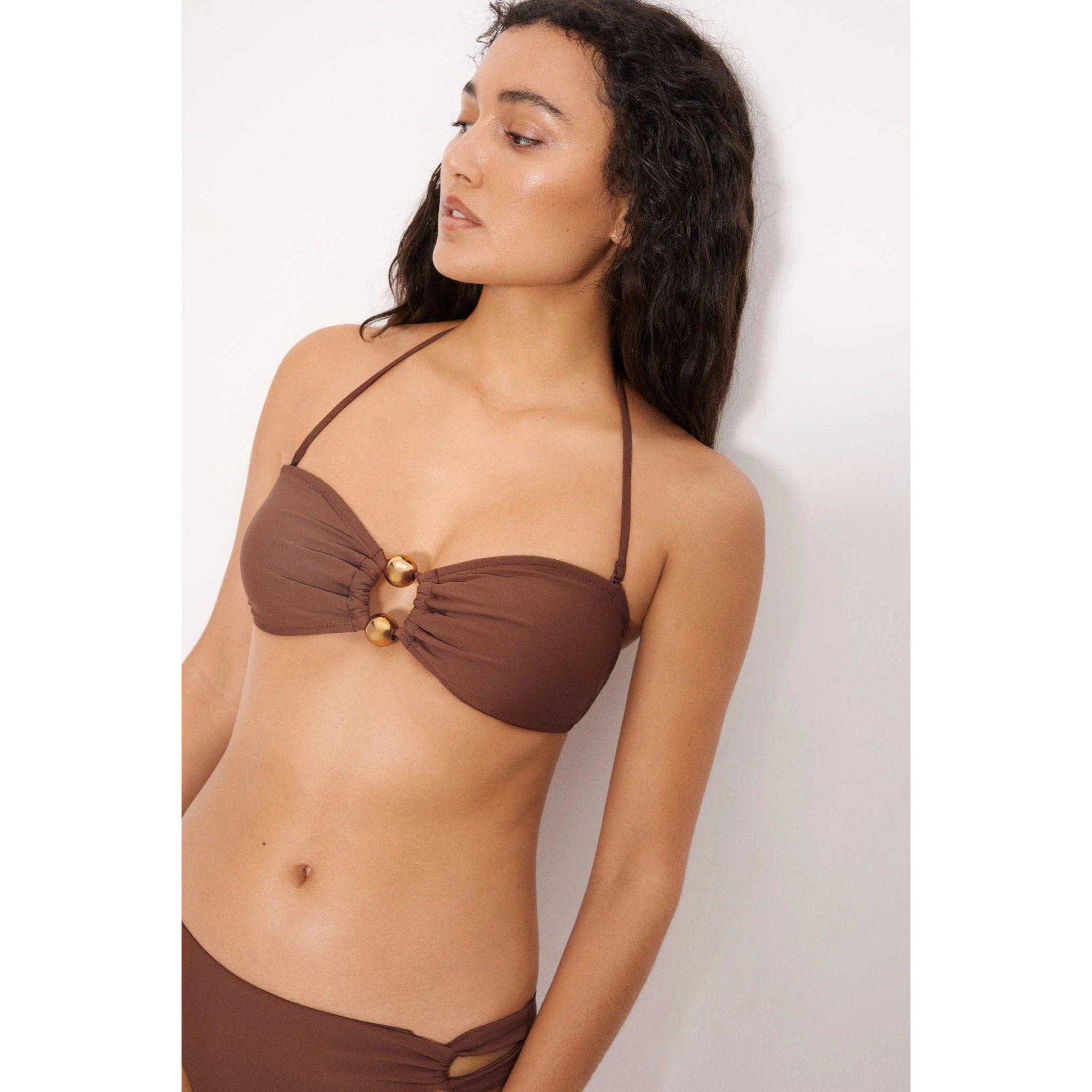 Set Bikini fascia Marrone