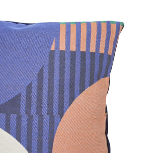 Coussin Flow bleu indigo 58x38cm