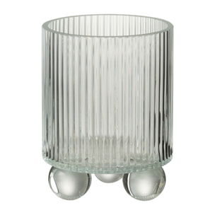J-Line photophore Clara - verre - transparent - small