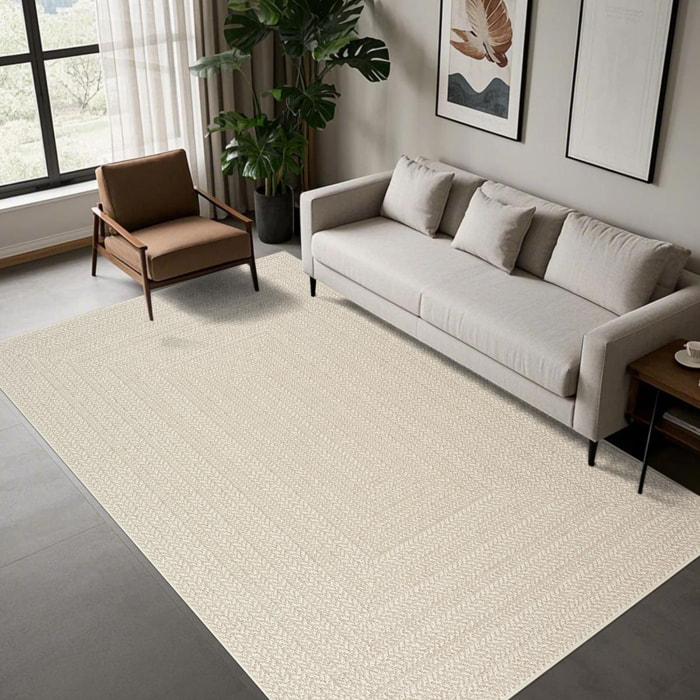 Tapis extérieur intérieur NOLAM aspect jute ton sur ton
