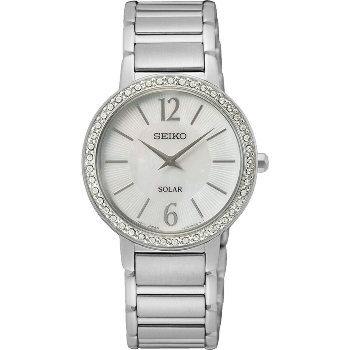 Reloj Seiko SUP467P1 Mujer Analogico Solar con Correa de Acero inoxidable