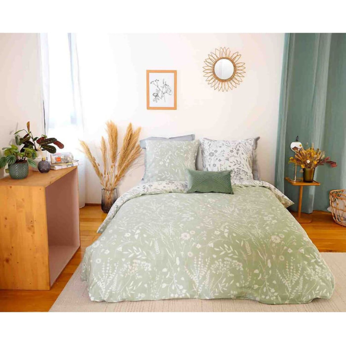 Parure Housse De Couette 3pcs 100% Satin De Coton 78fils Susie