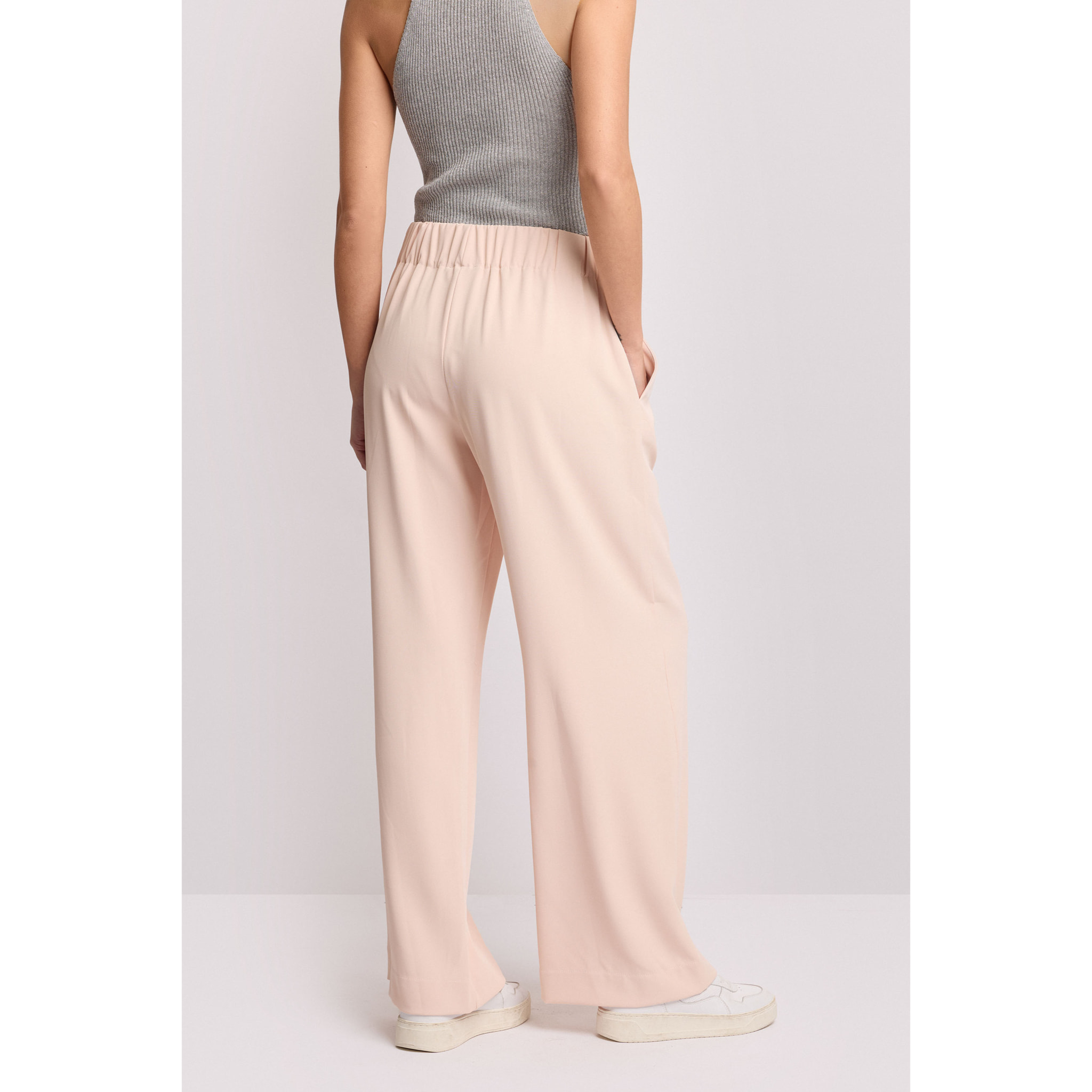 Kocca - Pantaloni ampi con elastico in vita Donna, Tinta unita