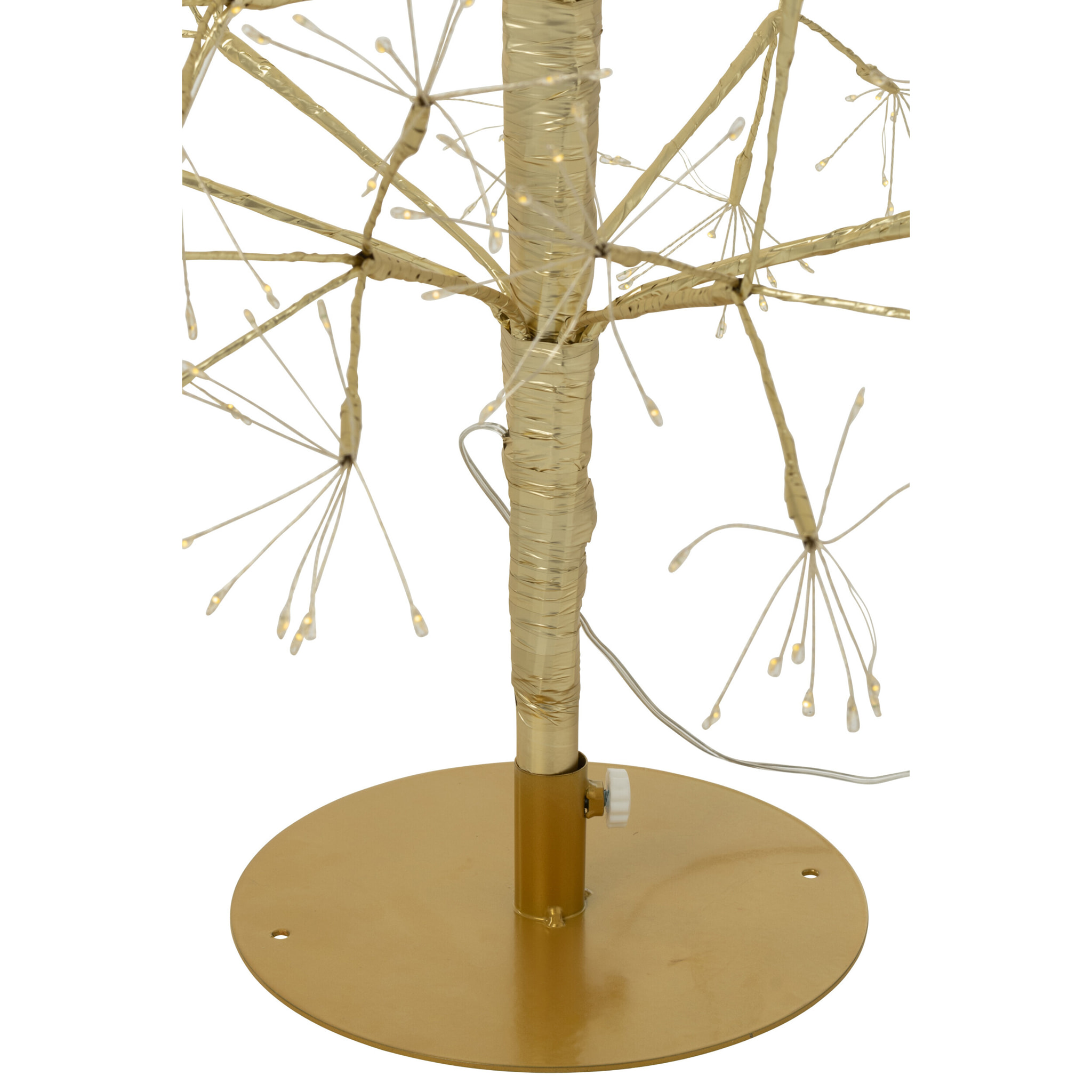 J-Line décoration Arbre - blanc chaud - acier - or - large - LED