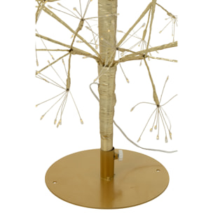 J-Line décoration Arbre - blanc chaud - acier - or - large - LED