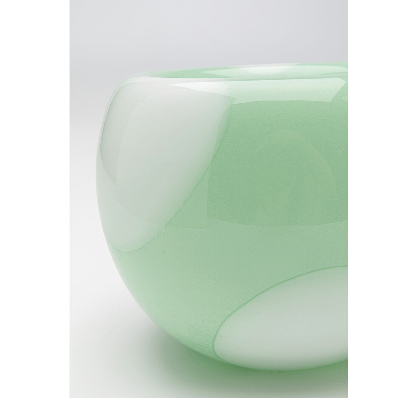 Vase Punti vert et blanc 15cm Kare Design