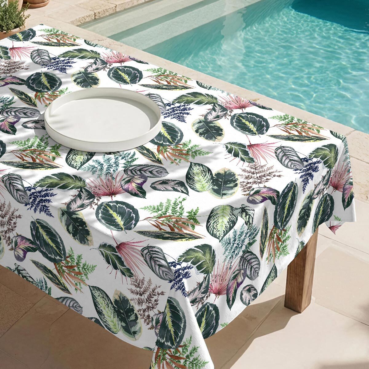Mantel antimanchas Tropalm - 100% algodón -