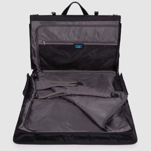 Piquadro Borsa porta abiti pieghevole in tessuto riciclato