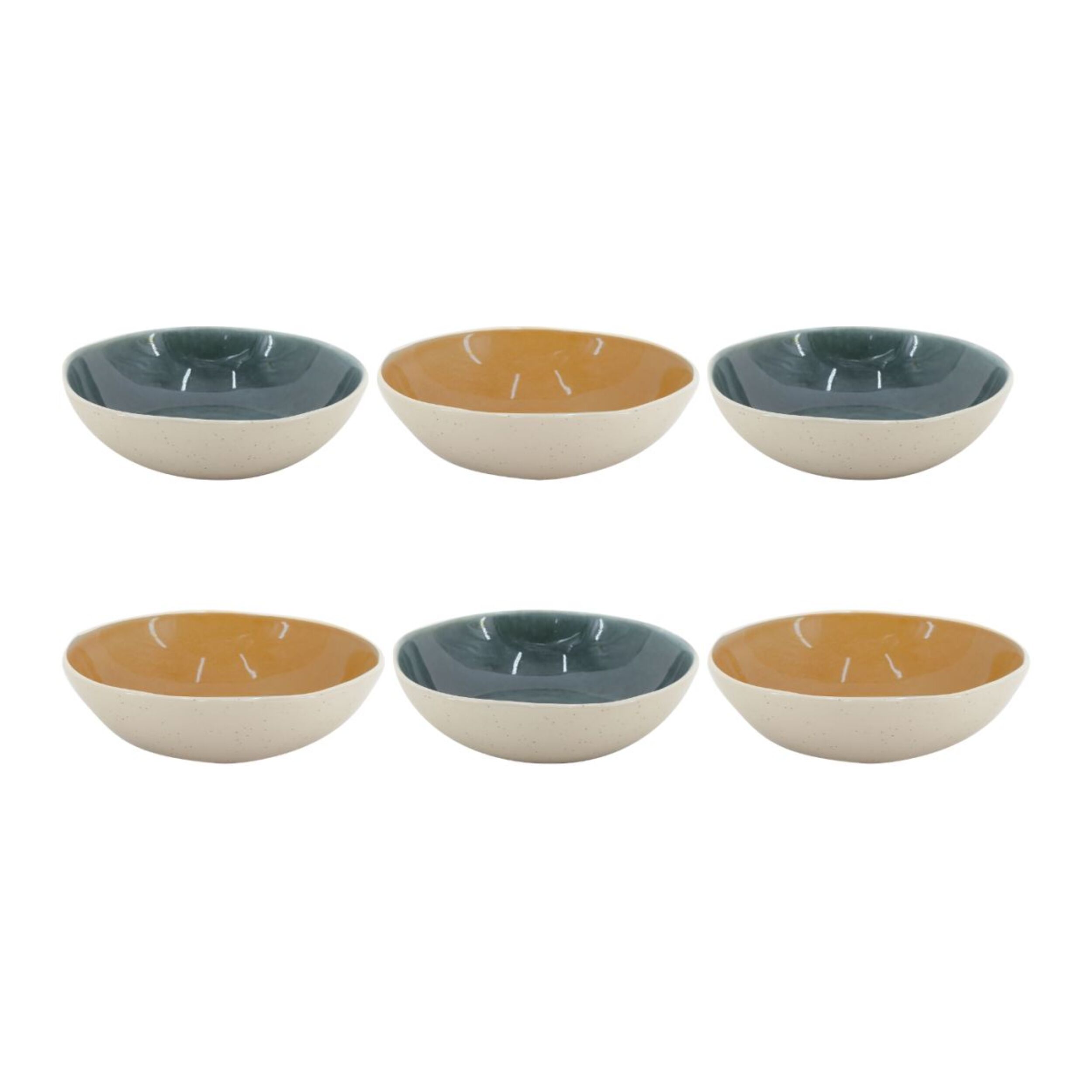 Lot de 6 assiettes creuses, CORALIA