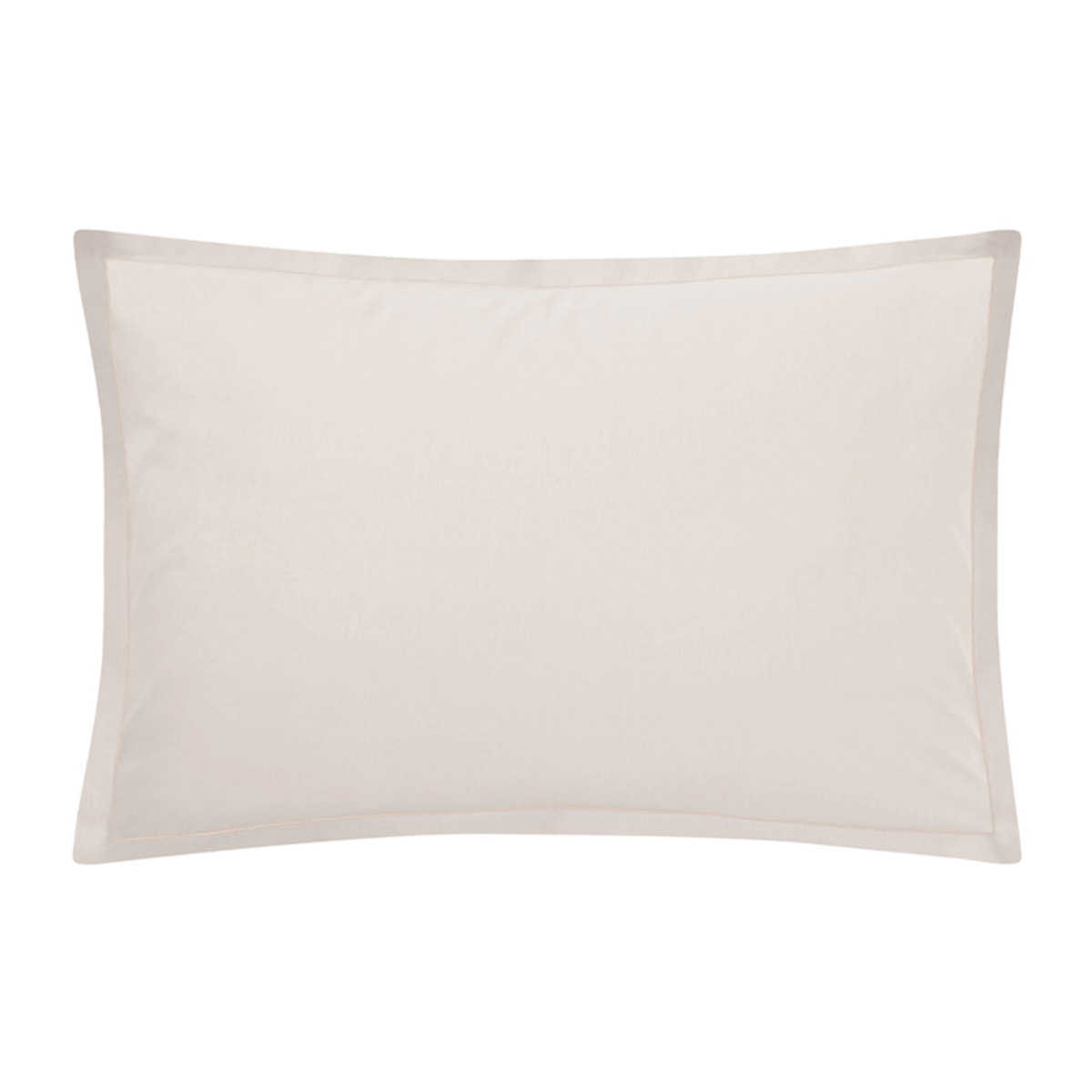 Taie d'oreiller unie en coton, Made in France, TOUT DOUX , Beige crème