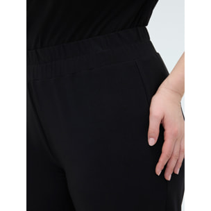 Fiorella Rubino - Pantaloni Wide Leg in jersey - Nero