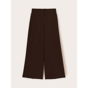 Motivi - Pantalones palazzo de franela - Marrón