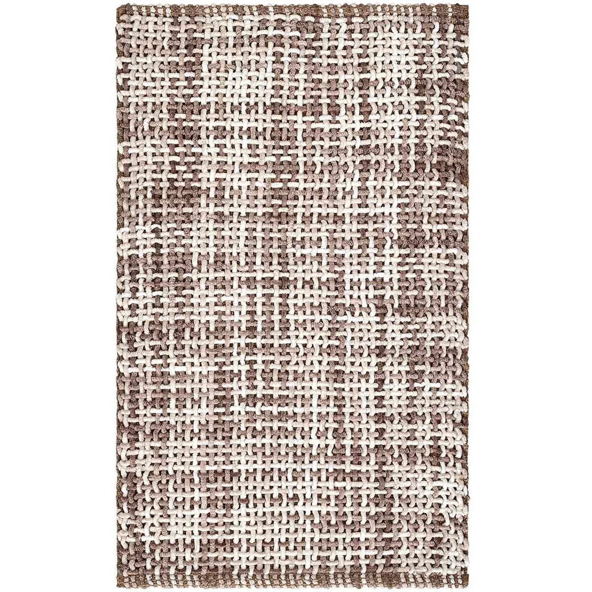 Parure tappetini bagno CRAZY TORTORA in microfibra misto cotone, morbido antiscivolo lavabile in lavatrice