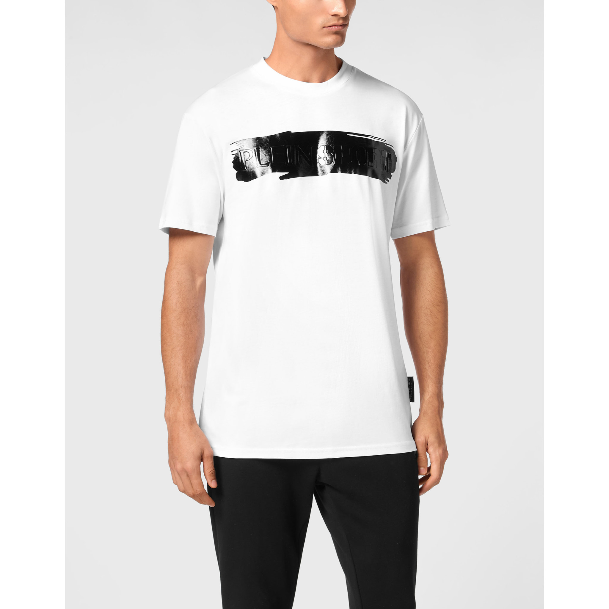 PLEIN SPORT T-Shirt Round Neck SILVER BRUSH