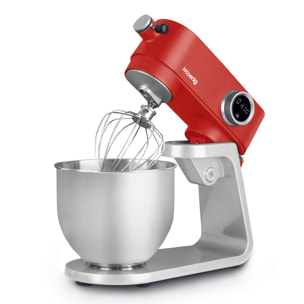 Robot de cocina multifunción 5L KM124 en acero INOX Rojo