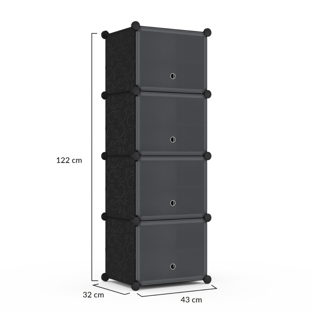 Meuble chaussures cube - 16 paires