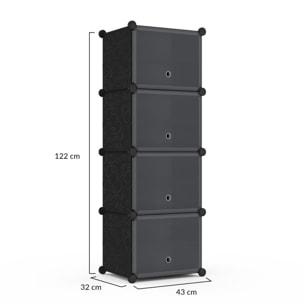 Meuble chaussures cube - 16 paires
