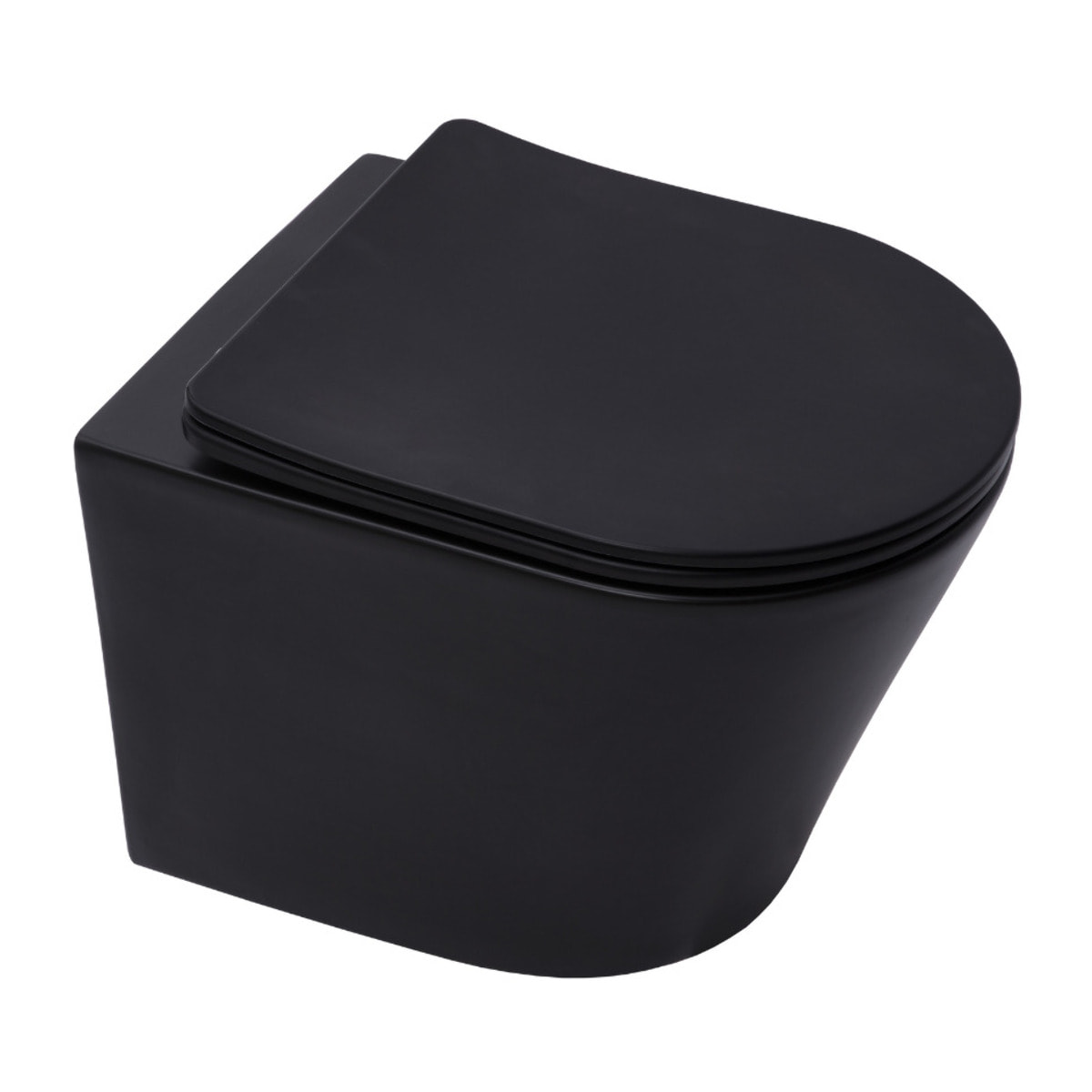 Pack WC Bâti-support Rapid SL + Cuvette SAT noire mat + Abattant frein de chute + Plaque Chrome