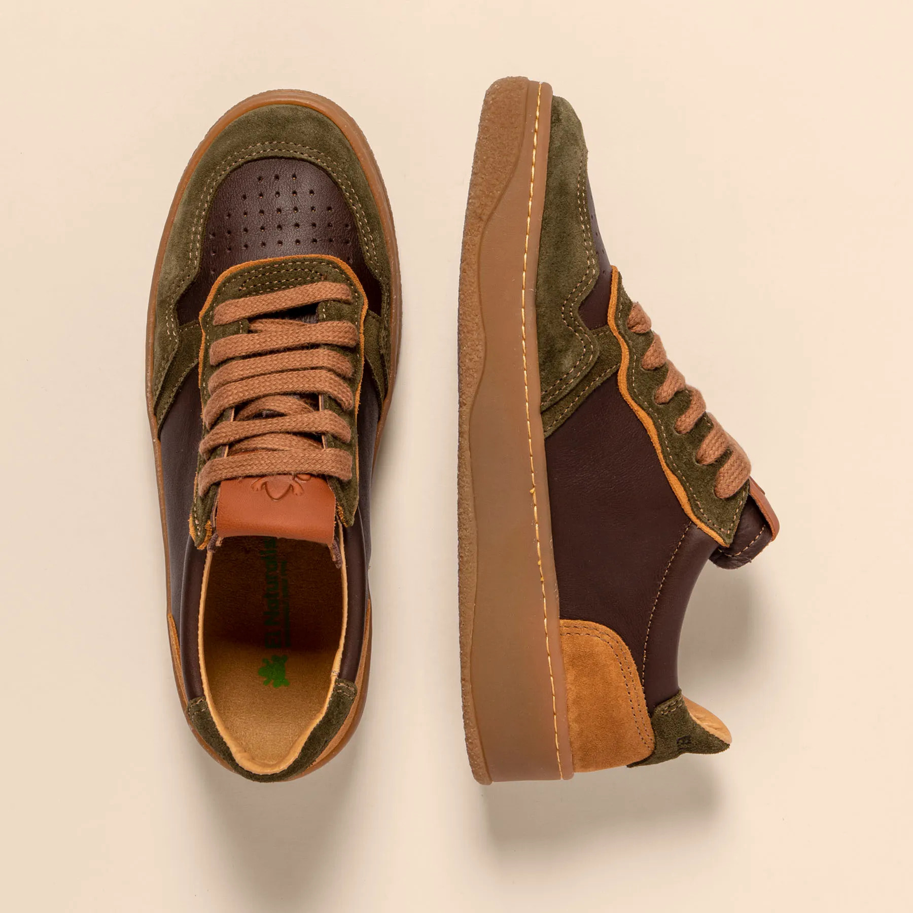 Zapatillas N5844 MULTI LEATHER BROWN/ GEO color Brown