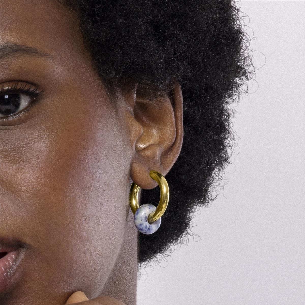 Pendientes Lux by Lux acabadoss oro 18k