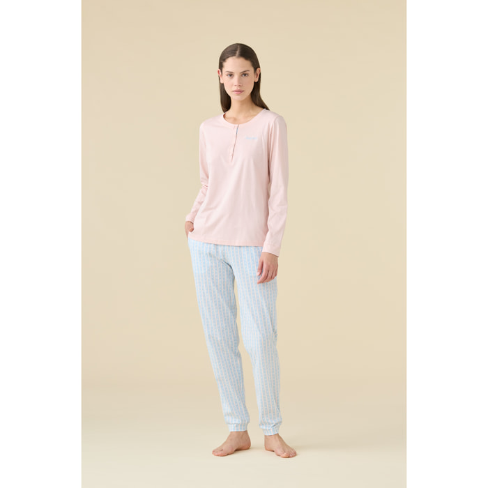 Pigiama donna estivo in cotone articolo romantic. Noidinotte