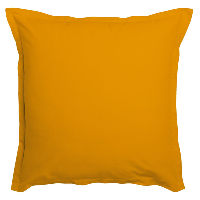 Lot de 2 taies 100% coton 57fils safran