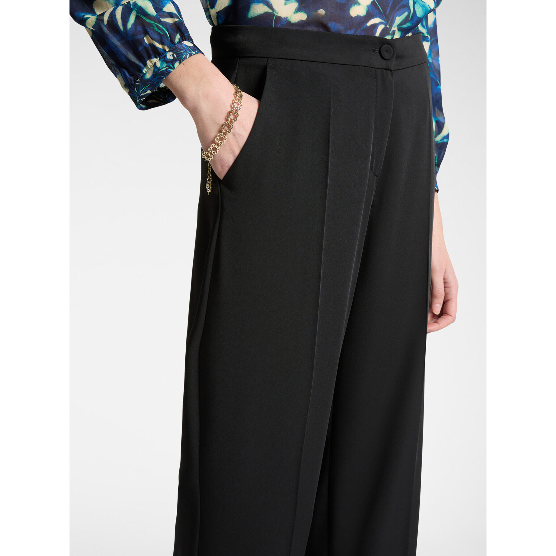 Elena Mirò - Pantaloni in cady stretch - Nero