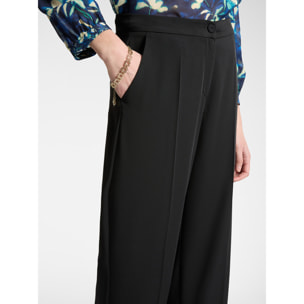 Elena Mirò - Pantaloni in cady stretch - Nero
