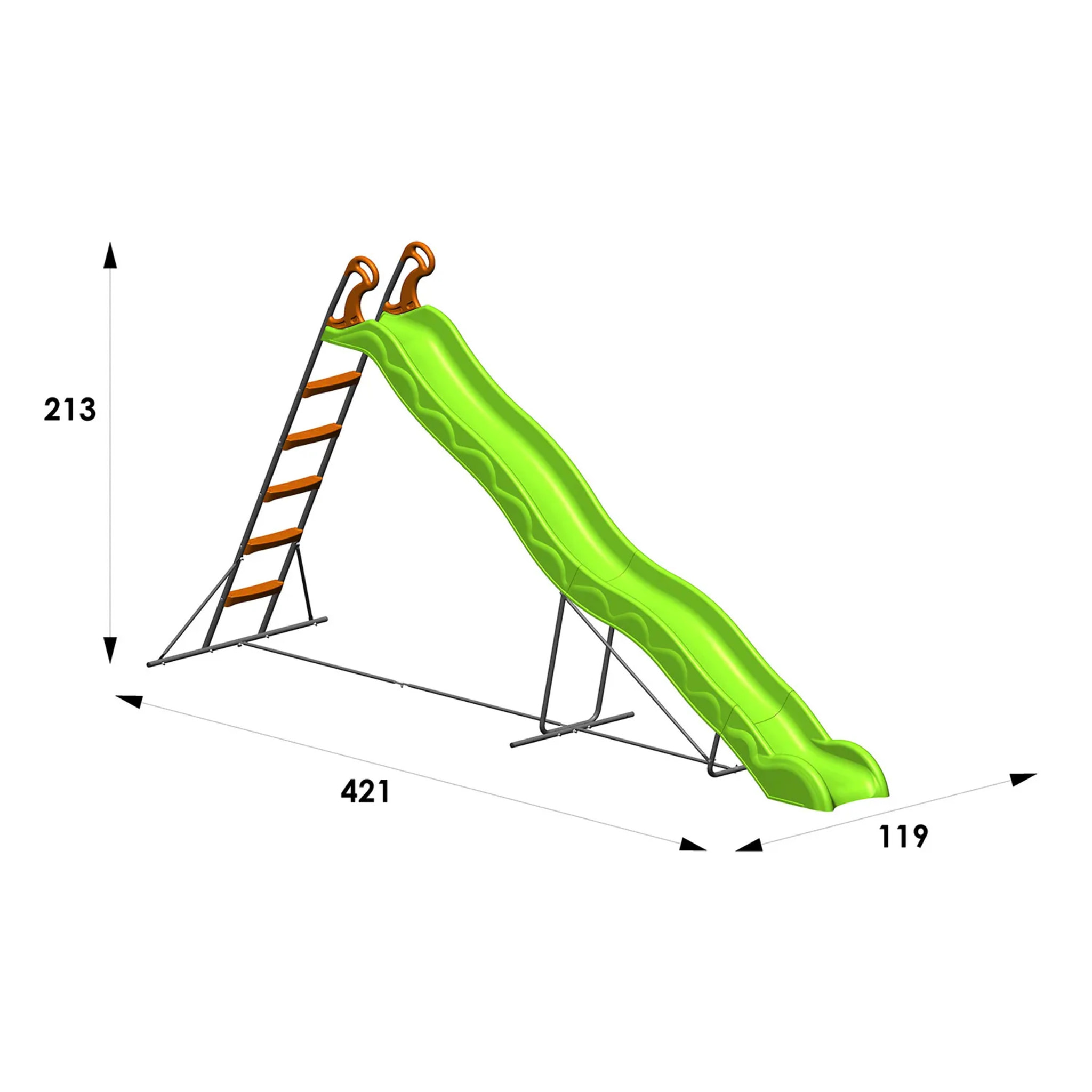 Toboggan VALOU 3,80 m, 3-12 ans